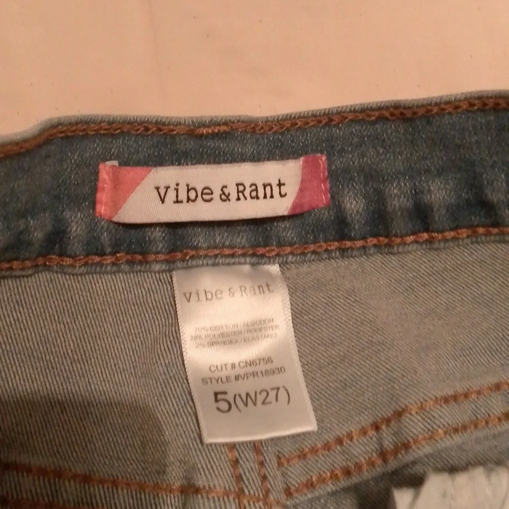 Vibe & Rant Flare Bottom High Rise Jeans - Picture 5 of 8